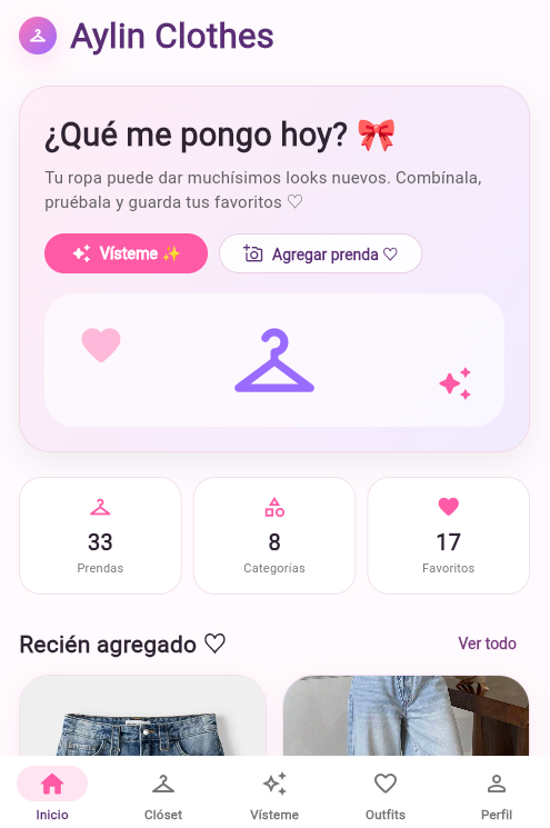 Inicio real de AYLIN Clothes